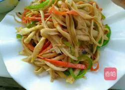 Illustration of how to make shredded king oyster mushrooms with oyster sauce 12