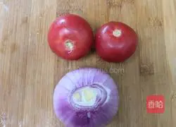 Illustration of how to make onions and tomatoes 1