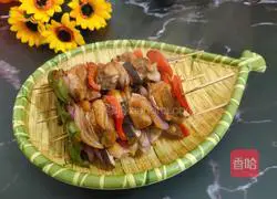 Illustration of grilled chicken leg skewers 19
