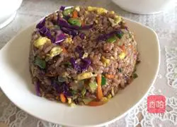 Illustration of how to make five-color fried rice 9