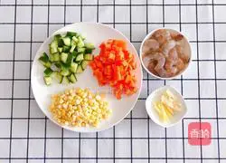 Cai Ding Shrimp Recipe Illustration 1