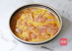 Pineapple Gu Illustration of how to make chicken meat (chicken version) 5