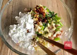 Illustration of how to make stuffed winter melon 4