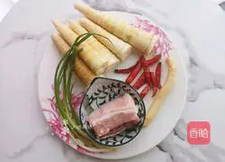 Pickled peppers and spring bamboo shoots Illustration of how to do it 1