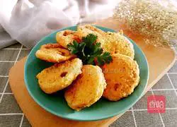 Illustration of how to make fried lotus root box 15