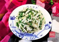 Illustration of how to make fried rice cakes with shepherd's purse, winter bamboo shoots 12