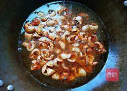 Illustration of how to make fried large intestine with green pepper 9