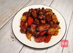 Illustration of braised lamb chops 20