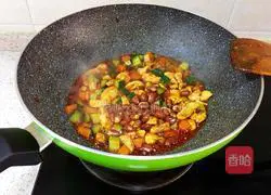 Illustration of how to make Kung Pao Chicken Rice Bowl in a flash restaurant 15