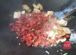 Illustration of how to make stir-fried pork liver with pork belly 6