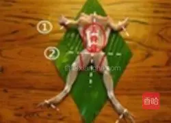 Illustration of how to cook bullfrog with black truffle, wild porcini mushrooms 1