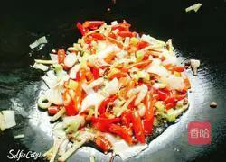 Illustration of how to make fried asparagus and abalone 3