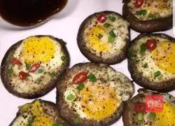 Illustration of how to make mushrooms and eggs 5