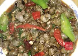 Illustration of how to make spicy snails 8