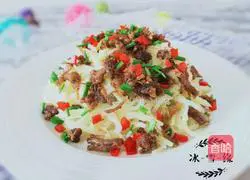 Illustration of how to make potato shreds moistened with oil 7