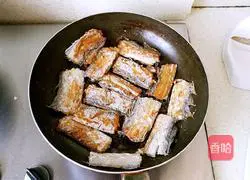 Illustration of how to make dry-fried hairtail 7