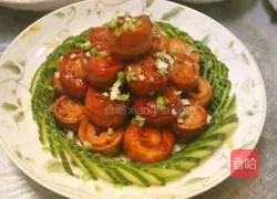 Illustration of how to make stir-fried large intestine 7