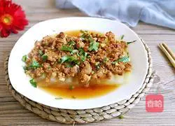 Illustration of how to make minced meat and winter melon 7