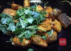 Illustration of how to make spicy fish cubes 16