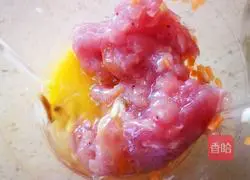 Illustration of Korean style fried melon stuffed with meat 6