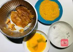 Illustration of how to make fried chicken steak 2