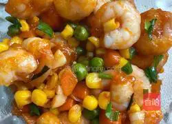 Illustration of how to make sweet and sour shrimps 7