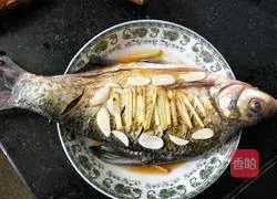 Illustration of how to make steamed bream with lemon and soy beans 6