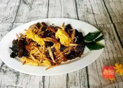 Illustration of how to make Mushu Pork 4