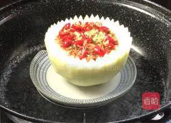 Illustration of how to make shrimp skin and winter melon cup 10