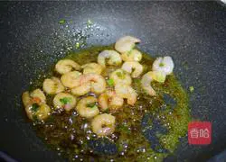 Shrimp Illustration of how to make fried noodles 5