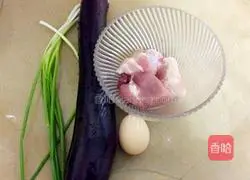 Illustration of making fish-flavored eggplant box 1