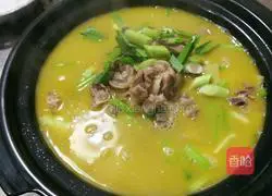 Illustration of how to make mutton hot pot 6