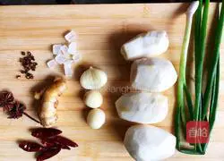 Illustration of braised taro pork ribs 2