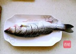 Illustration of how to make steamed seabass 1
