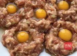 (Steamed vegetables) Steamed quail with minced meat Illustration of how to make eggs 11