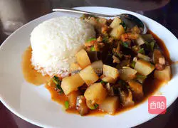 Illustration of how to cook pork and eggplant 5