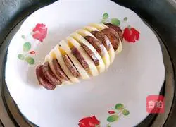 Illustration of how to make steamed organ potatoes with sausage 5