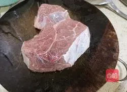 Illustration of braised beef brisket with tomatoes and potatoes 1