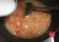 Illustration of how to make tomato stewed tofu 6