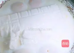 Illustration of how to make steamed egg and tofu with minced meat 2