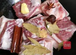 Illustration of how to make pork with pickles and vegetables 2