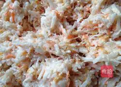 Illustration of how to make shredded radish cake 3