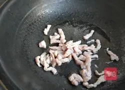 Illustration of how to make fried shredded pork with enoki mushrooms 6