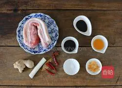 Illustration of how to make braised pork 1