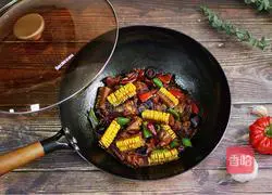 Illustration of how to make mushroom stewed chicken 13