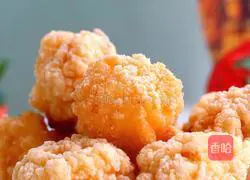 Illustration of how to make fried shredded radish meatballs 6