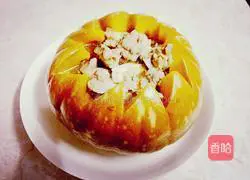 Illustration of how to make steamed pumpkin ribs 7