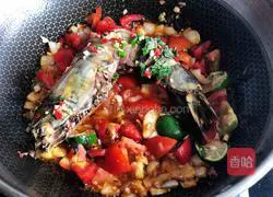 Tomato stew Illustration of how to make giant tiger shrimp 11