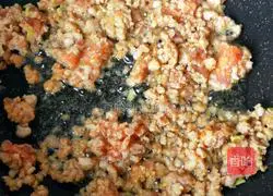 Illustration of how to make fried minced meat with corn kernels 10