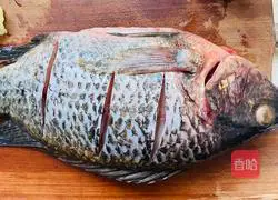 Illustration of how to make steamed fish 1